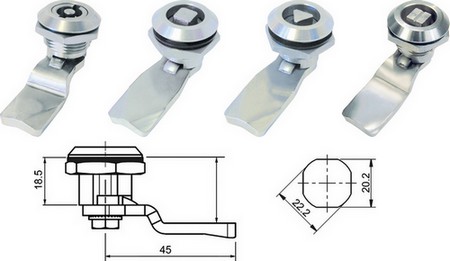 Stainless Steel Qtr Turn with Spring