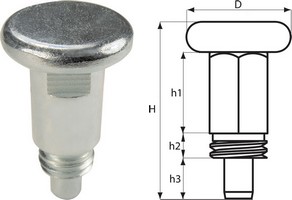 Index Plunger - Metal Head