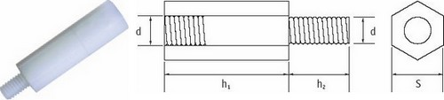 Hexagonal Male/Female Supports